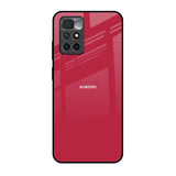 Solo Maroon Redmi 10 Prime Glass Back Cover Online