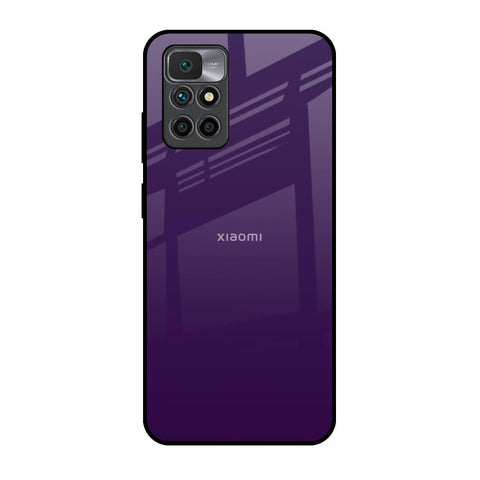 Dark Purple Redmi 10 Prime Glass Back Cover Online