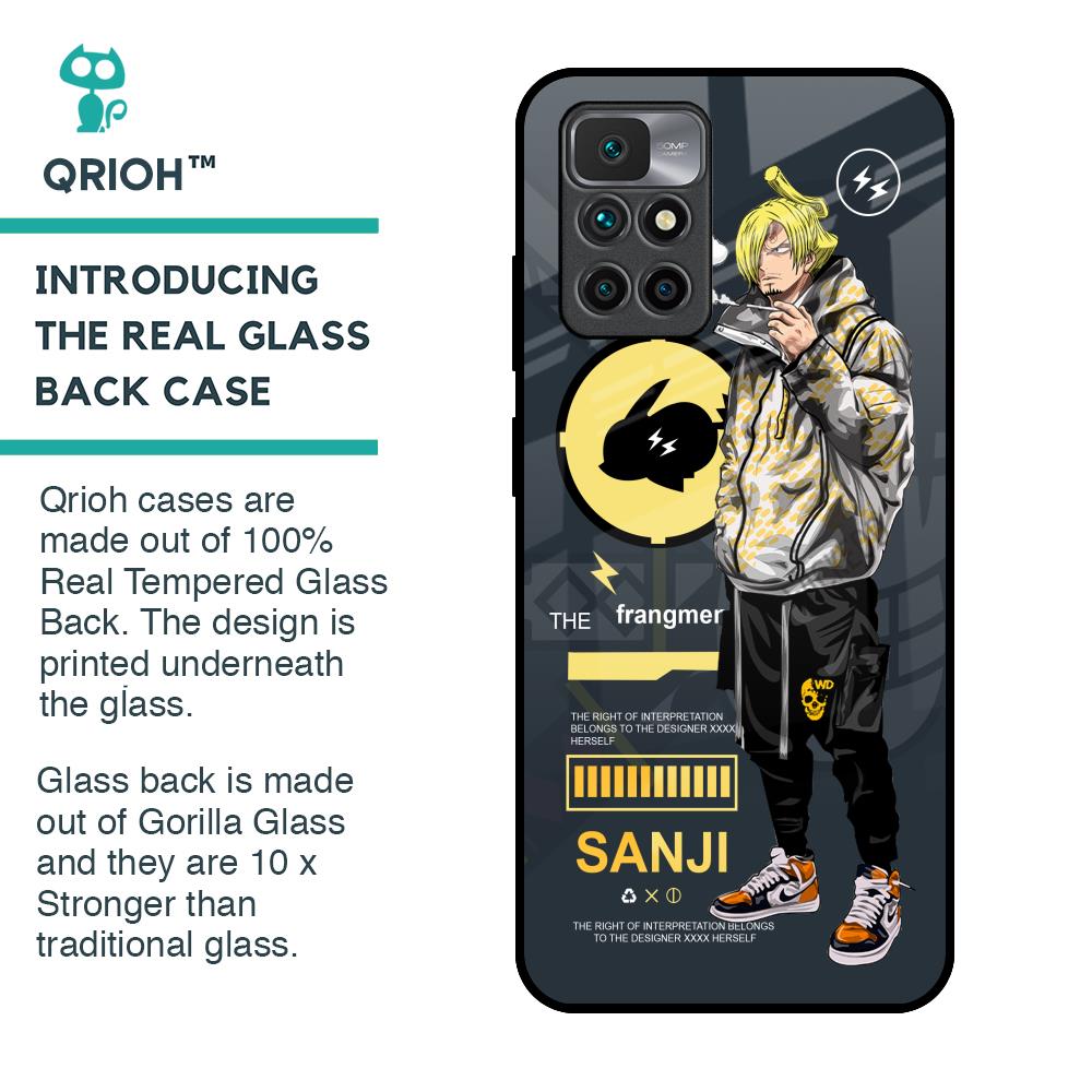 Cool Sanji Glass Case for Redmi 10 Prime