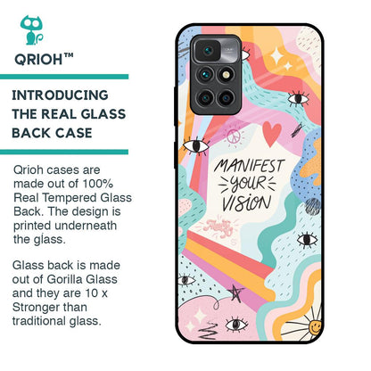 Vision Manifest Glass Case for Redmi 10 Prime