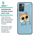 Adorable Cute Kitty Glass Case For Redmi 10 Prime