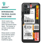 Cool Barcode Label Glass Case For Redmi 10 Prime