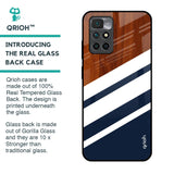 Bold Stripes Glass Case for Redmi 10 Prime