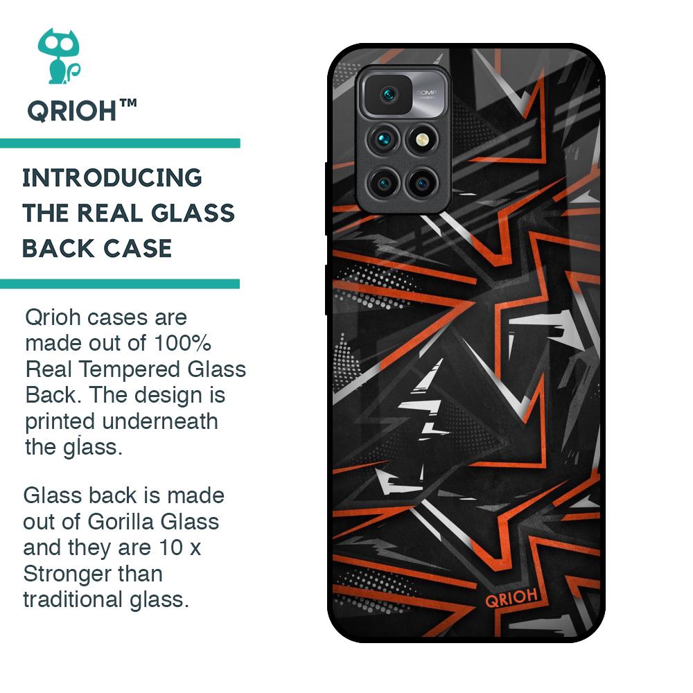 Vector Art Glass Case for Redmi 10 Prime