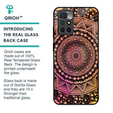 Floral Mandala Glass Case for Redmi 10 Prime