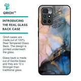 Marble Ink Abstract Glass Case for Redmi 10 Prime