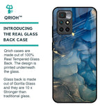 Blue Cool Marble Glass Case for Redmi 10 Prime