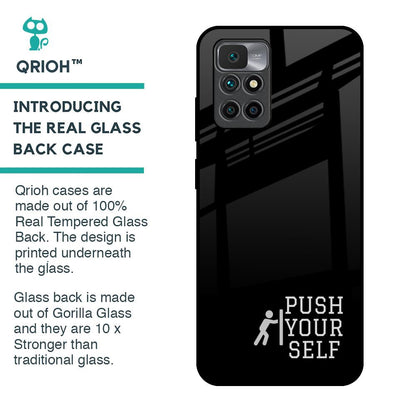 Push Your Self Glass Case for Redmi 10 Prime