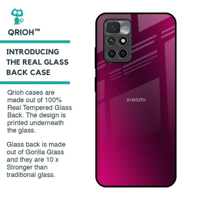 Pink Burst Glass Case for Redmi 10 Prime