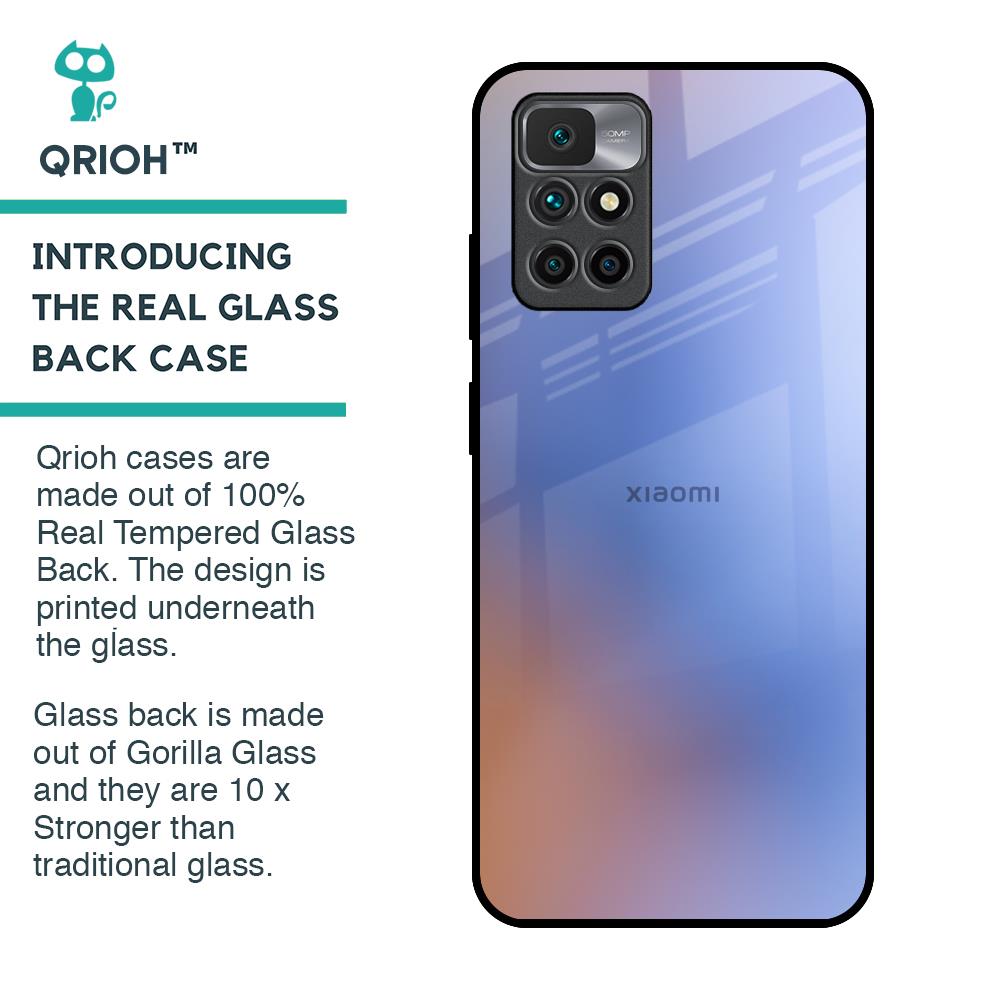Blue Aura Glass Case for Redmi 10 Prime