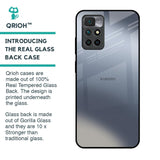Space Grey Gradient Glass Case for Redmi 10 Prime