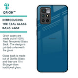 Cobalt Blue Glass Case for Redmi 10 Prime