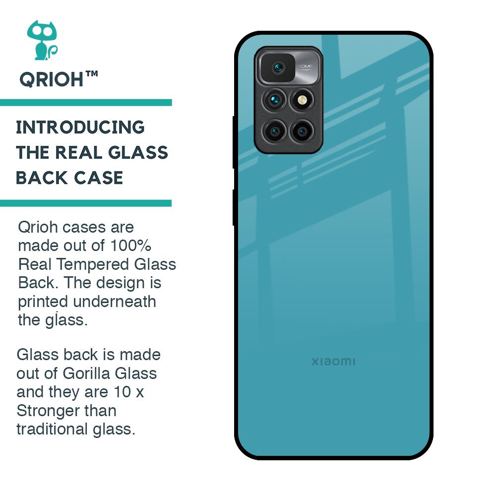Oceanic Turquiose Glass Case for Redmi 10 Prime