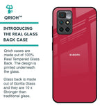 Solo Maroon Glass case for Redmi 10 Prime