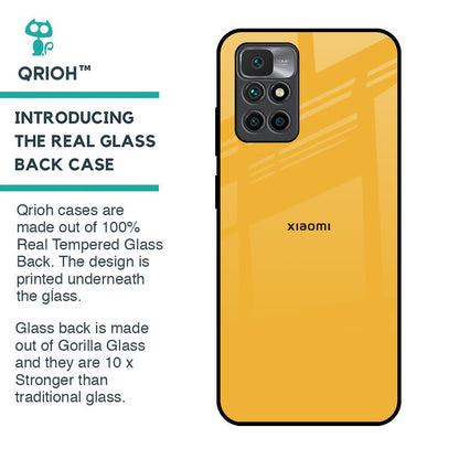 Fluorescent Yellow Glass case for Redmi 10 Prime