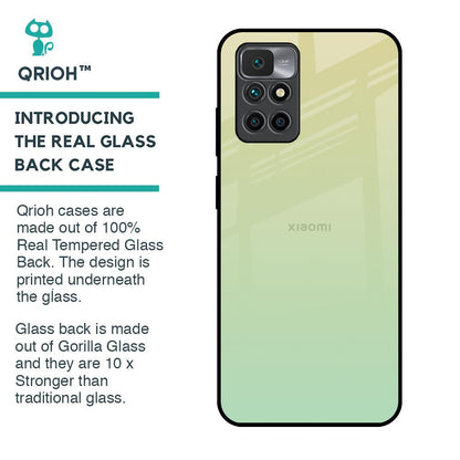 Mint Green Gradient Glass Case for Redmi 10 Prime