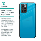 Blue Aqua Glass Case for Redmi 10 Prime