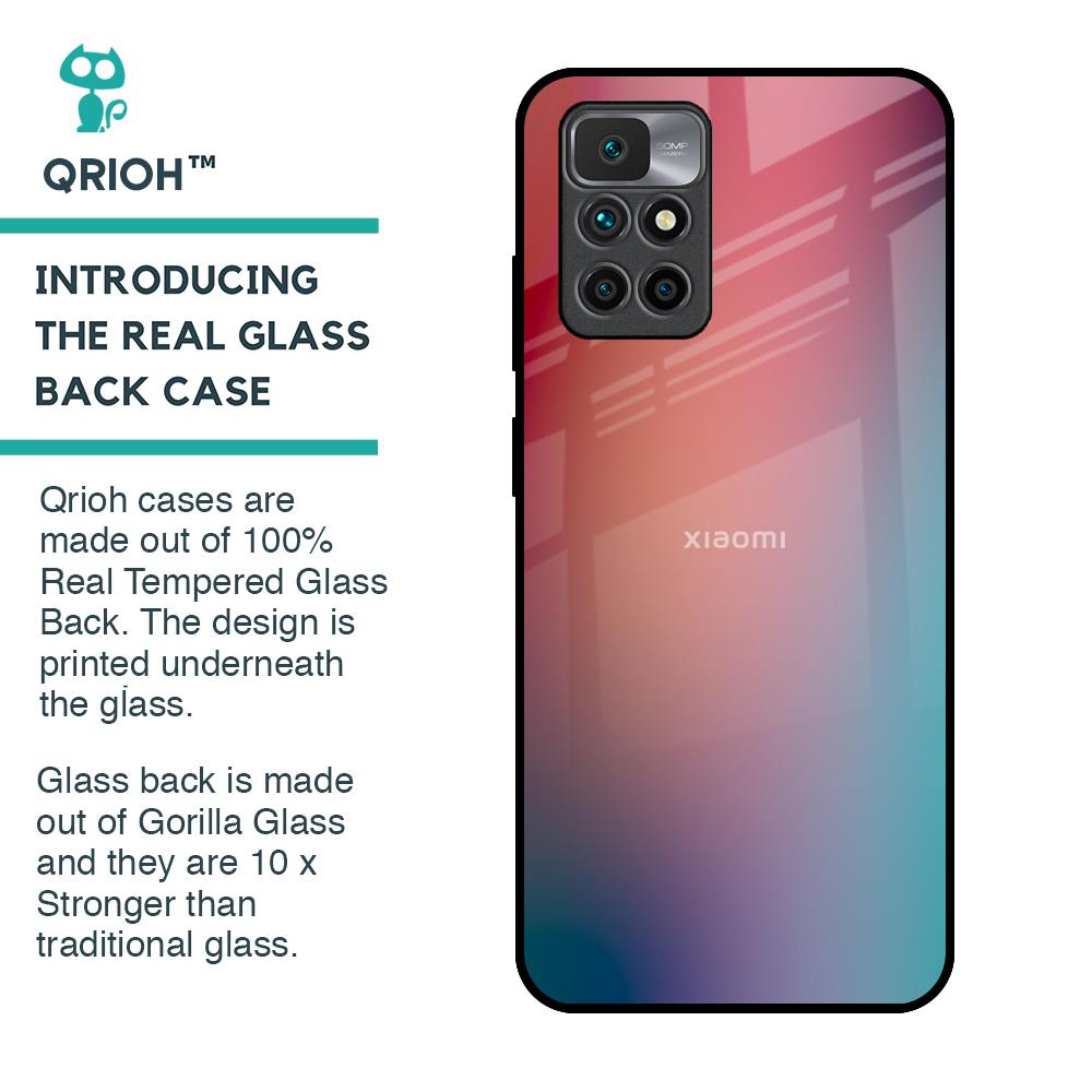 Dusty Multi Gradient Glass Case for Redmi 10 Prime