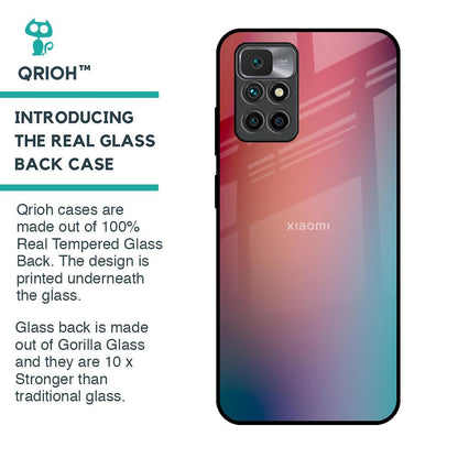 Dusty Multi Gradient Glass Case for Redmi 10 Prime