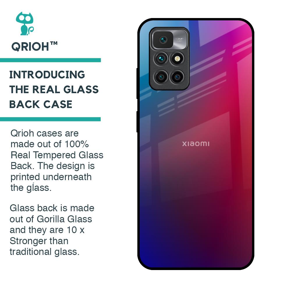 Magical Color Shade Glass Case for Redmi 10 Prime
