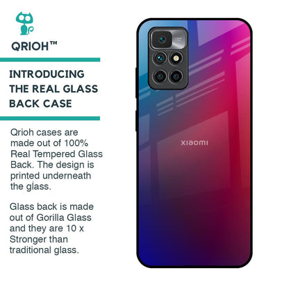 Magical Color Shade Glass Case for Redmi 10 Prime