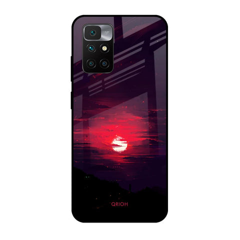 Morning Red Sky Redmi 10 Prime Glass Cases & Covers Online