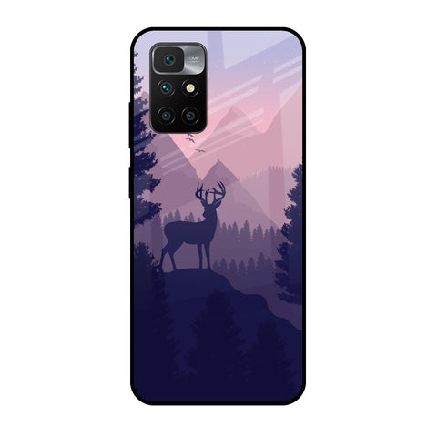 Deer In Night Redmi 10 Prime Glass Cases & Covers Online