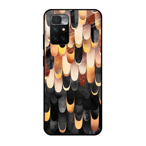 Bronze Abstract Redmi 10 Prime Glass Cases & Covers Online