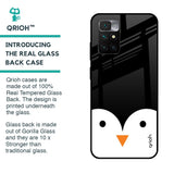 Cute Penguin Glass Case for Redmi 10 Prime