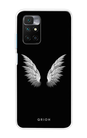 White Angel Wings Redmi 10 Prime Back Cover