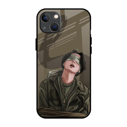 Blind Fold iPhone 13 Glass Back Cover Online