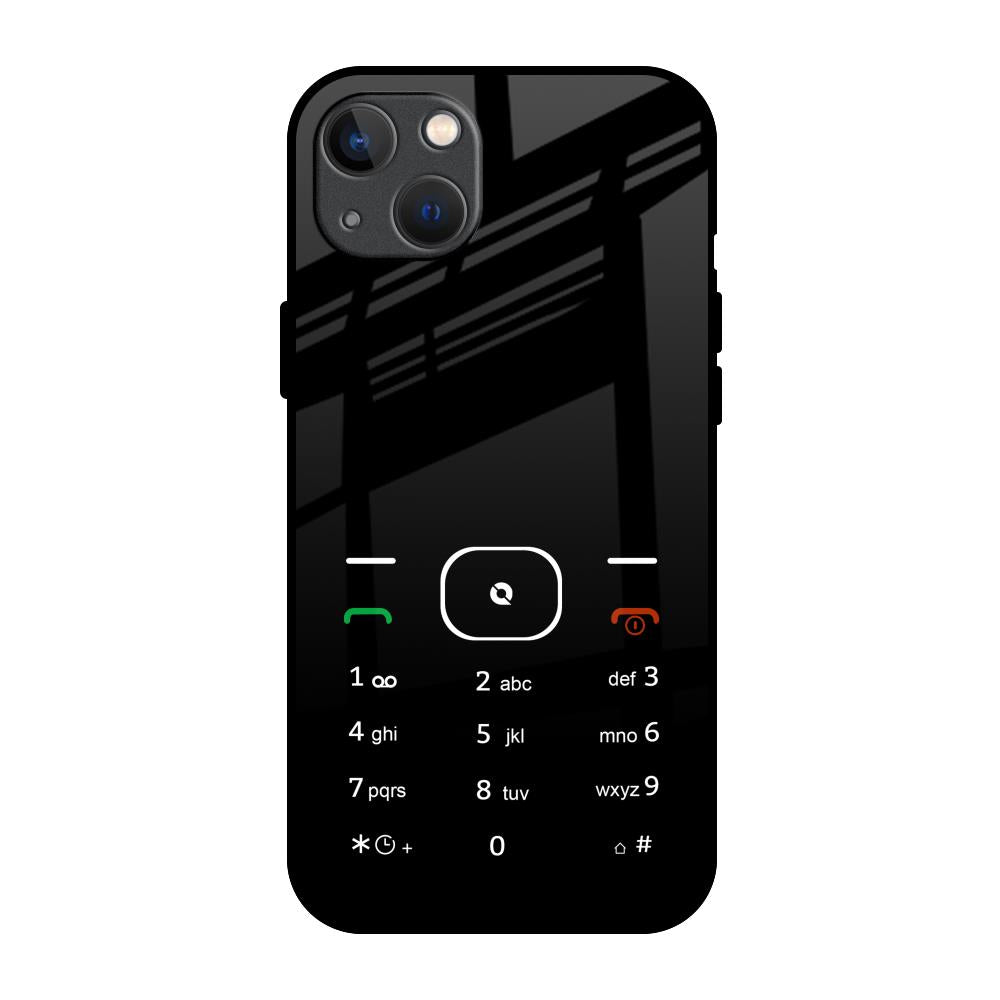 Classic Keypad Pattern iPhone 13 Glass Back Cover Online