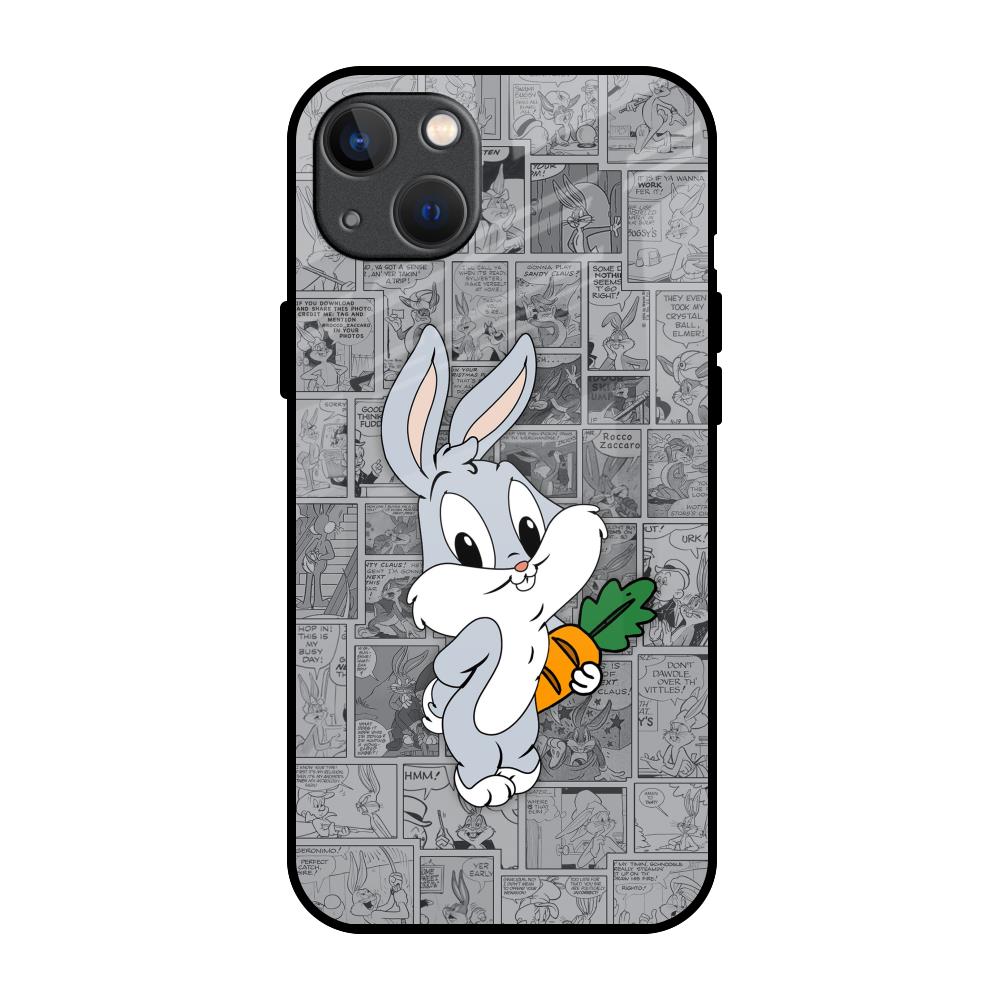 Cute Baby Bunny iPhone 13 Glass Back Cover Online
