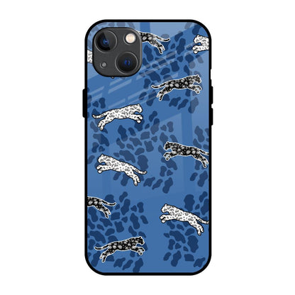 Blue Cheetah iPhone 13 Glass Back Cover Online