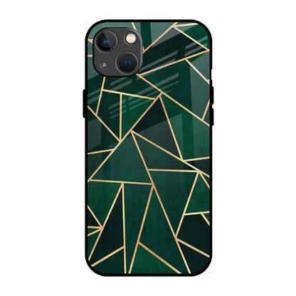 Abstract Green iPhone 13 Glass Back Cover Online