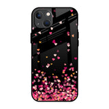 Heart Rain Fall iPhone 13 Glass Back Cover Online