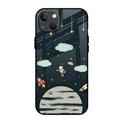 Astronaut Dream iPhone 13 Glass Back Cover Online