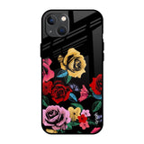 Floral Decorative iPhone 13 Glass Back Cover Online