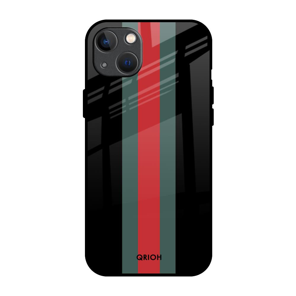 Vertical Stripes iPhone 13 Glass Back Cover Online