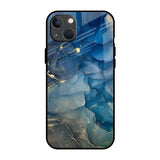 Blue Cool Marble iPhone 13 Glass Back Cover Online