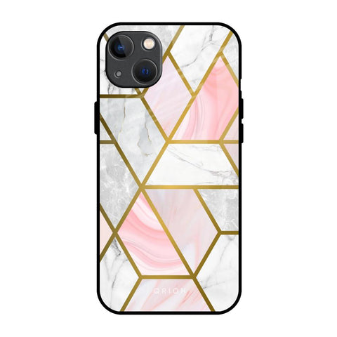 Geometrical Marble iPhone 13 Glass Back Cover Online