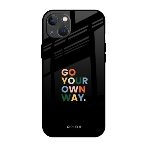 Go Your Own Way iPhone 13 Glass Back Cover Online