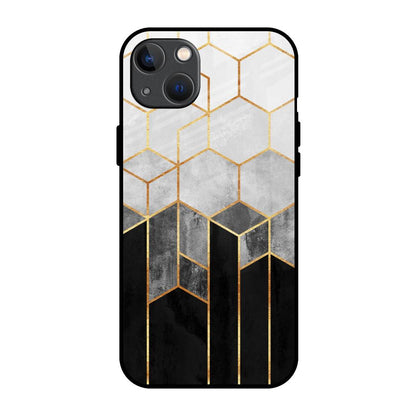 Tricolor Pattern iPhone 13 Glass Back Cover Online