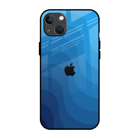 Blue Wave Abstract iPhone 13 Glass Back Cover Online