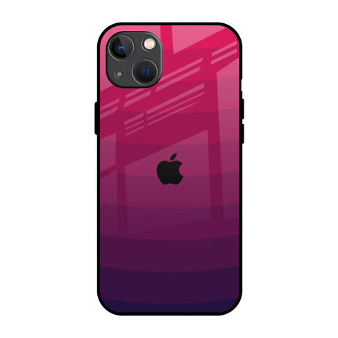 Wavy Pink Pattern iPhone 13 Glass Back Cover Online