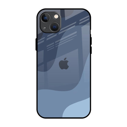Navy Blue Ombre iPhone 13 Glass Back Cover Online
