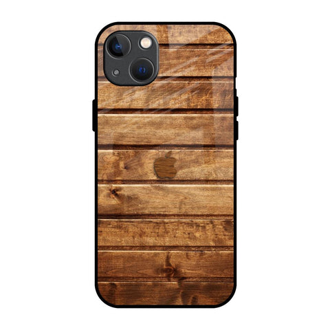 Wooden Planks iPhone 13 Glass Back Cover Online