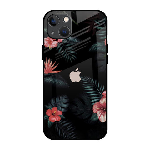 Tropical Art Flower iPhone 13 Glass Back Cover Online