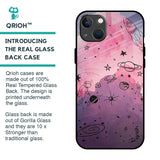 Space Doodles Glass Case for iPhone 13