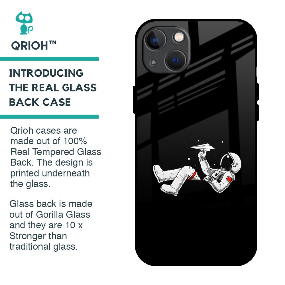 Space Traveller Glass Case for iPhone 13